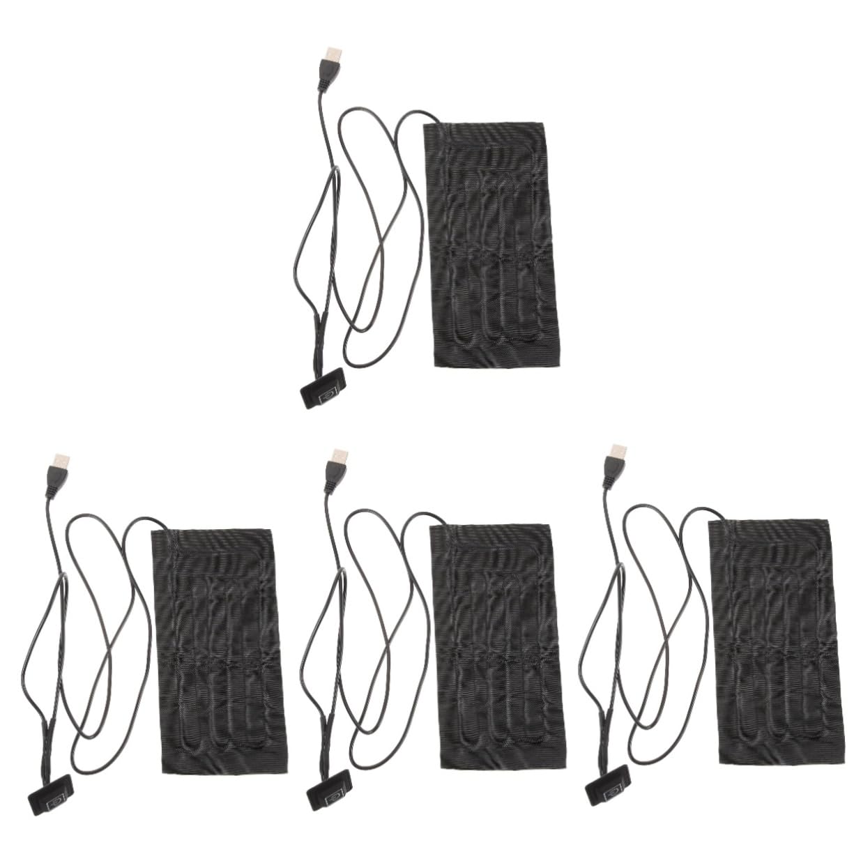 Toyvian 4 Stück USB Heizmatte für Pflanzen Einstellbare Temperatur Wärmematte Praktische Heizunterlage für Anzucht und Keimung Energiesparendes Design für Gewächshaus und Aquarium