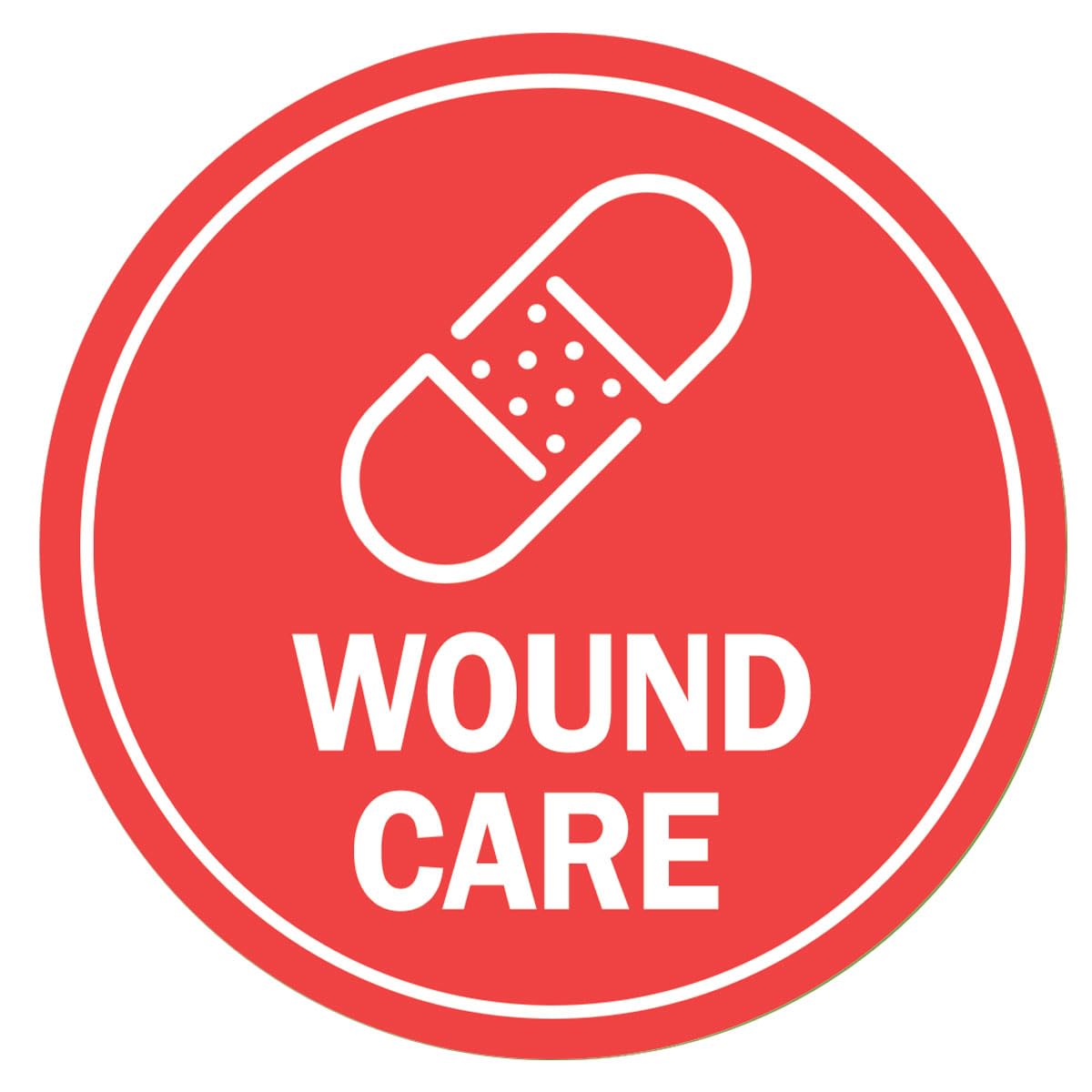 Plaque murale Circle Plus Wound Care pour signalisation de studio - 8