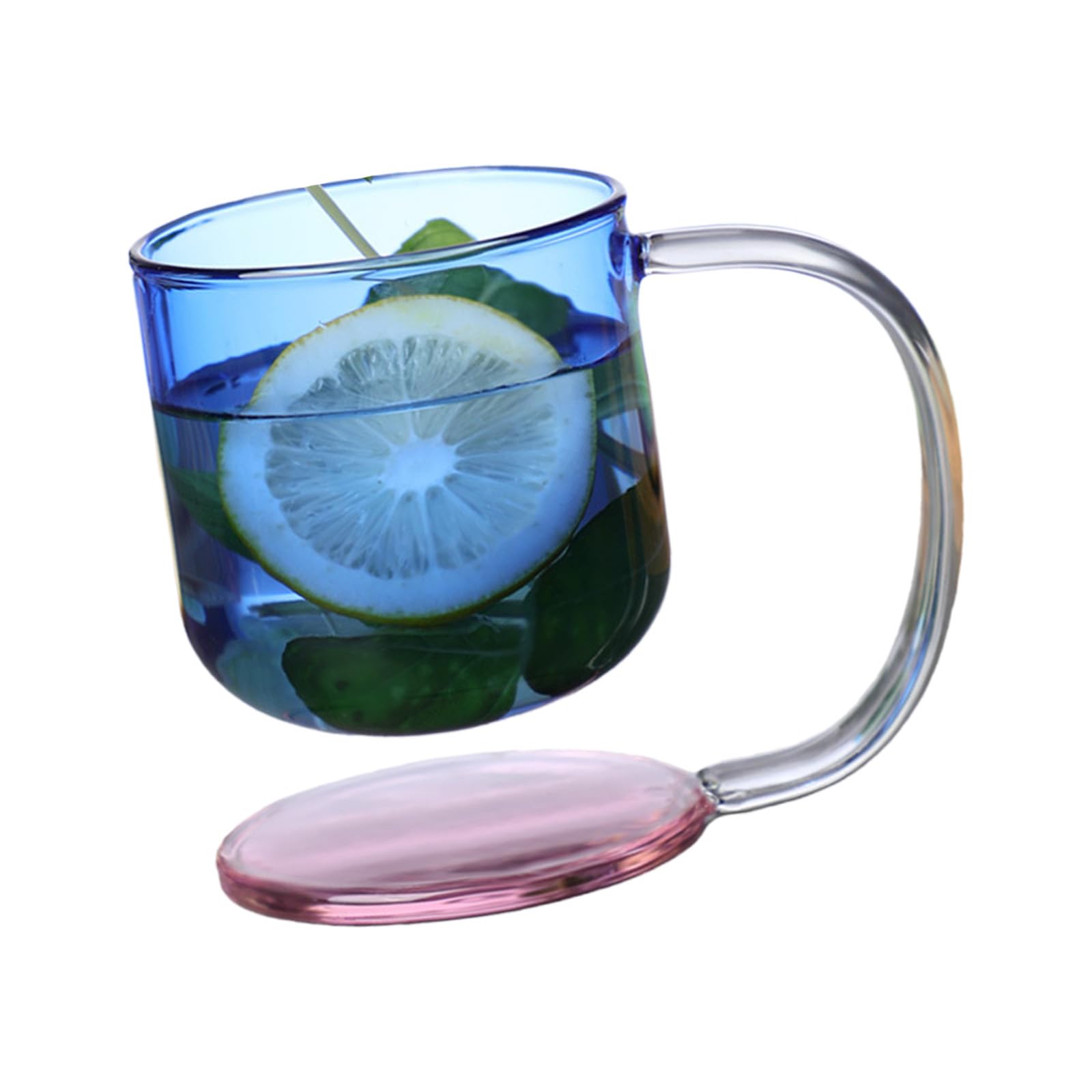 Gobelet en verre résistant à la chaleur anti glisse pour boisson chaude