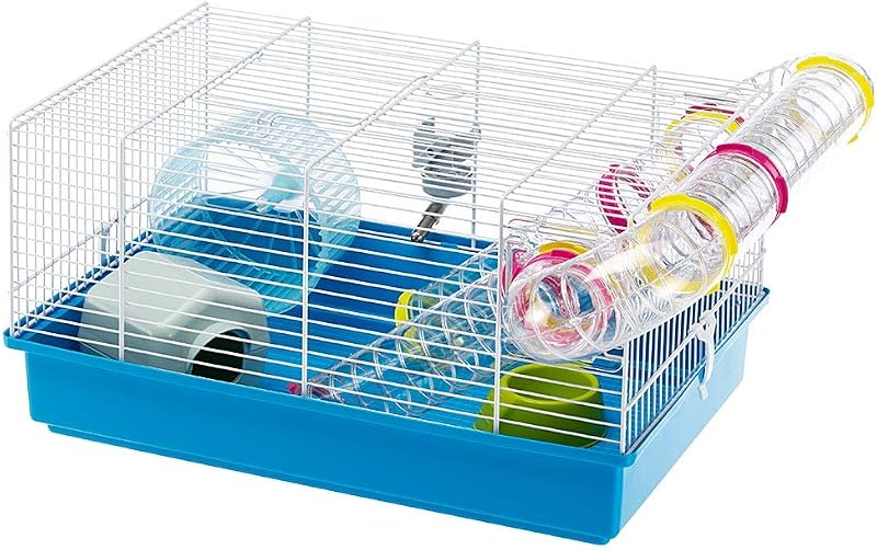 Paula Small Hamster Cage | Fun & Interactive Cage Measures Measures 18.11L x 11.61W x 9.6H & Includes All Accessories