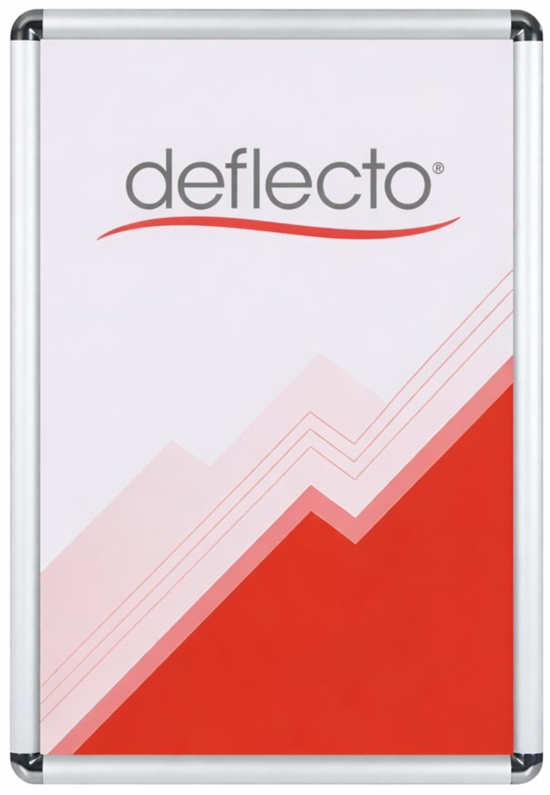 Deflecto® Rounded Corner A3 Snap Frame with a 25mm profile Silver