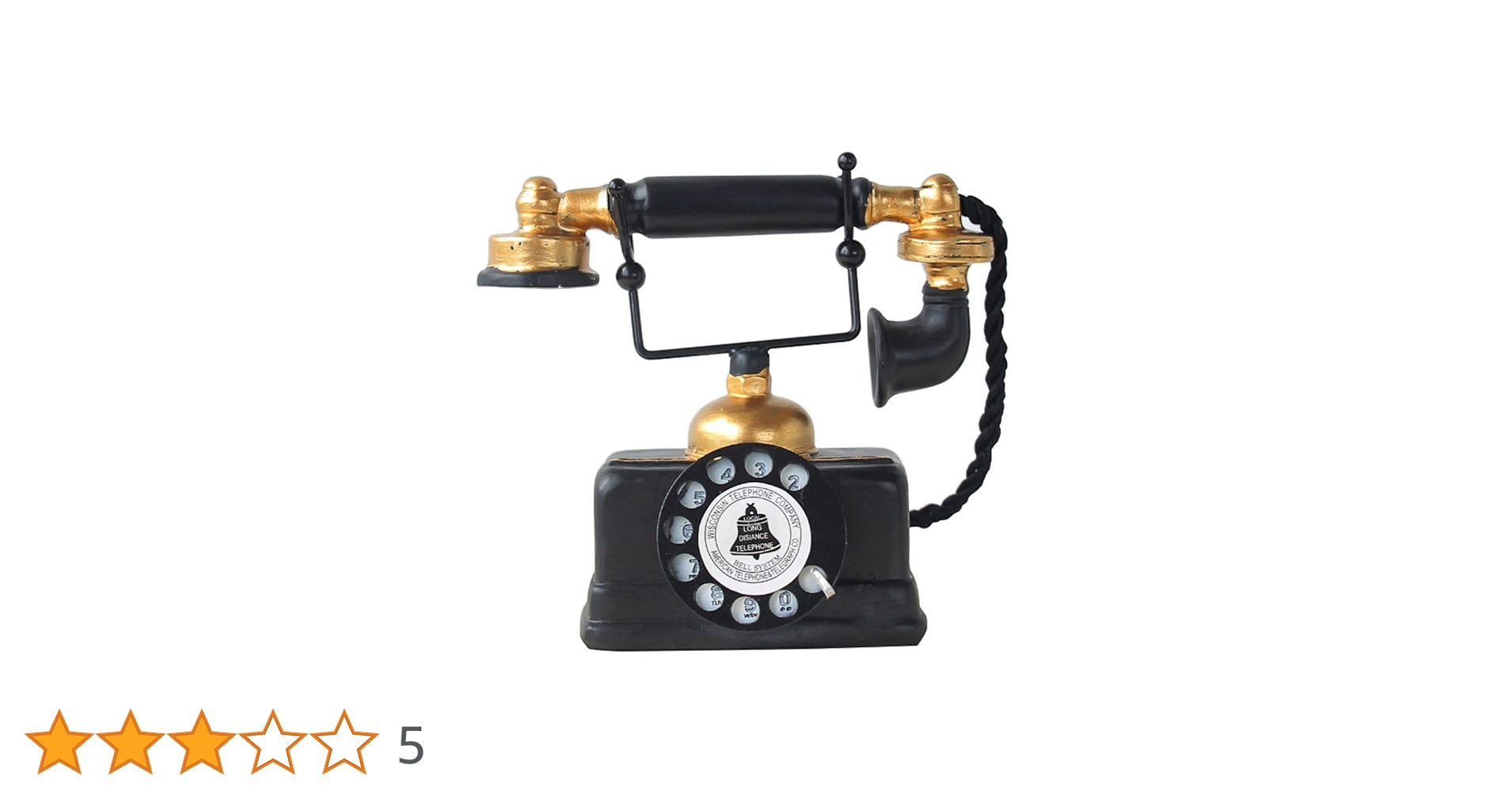 ティファニー　置物　インテリア　黒電話 ティファニー 置物 インテリア 黒電話