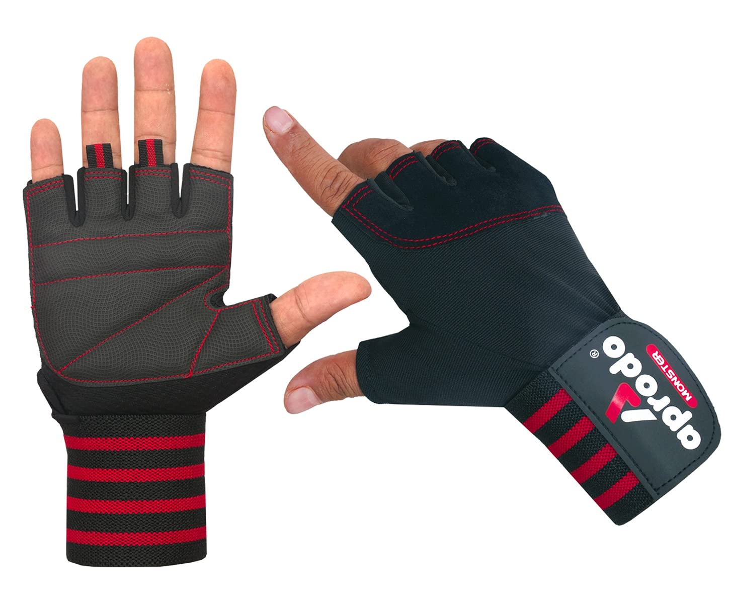 See full amazon price history chart for Aprodo Monster Weightlifting Fitness Gym Gloves for Palm and Wrist Protection, 3 Inch Wide Wrist Support, for Men and Women, Free Size (Black RED, Free Size) Aprodo Monster Weightlifting Fitness Gym Gloves for Palm and Wrist Protection, 3 Inch Wide Wrist Support, for Men and Women, Free Size (Black RED, Free Size) (B09GB66D8H) Amazon Price History, Amazon Price Tracker