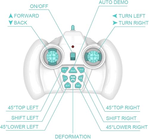 Miniatura 6 de Coche de acrobacias a control remoto para niños, auto de carreras a control remoto todoterreno, vehículo eléctrico de juguete recargable, camión de