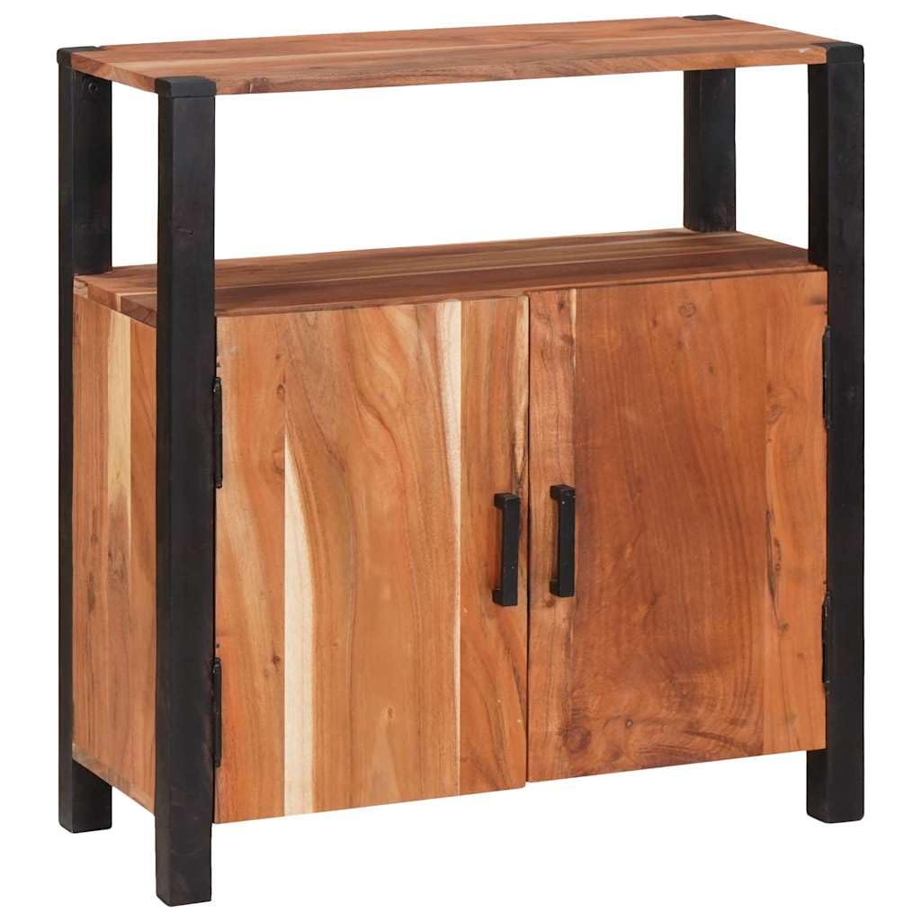 Credenza in legno massiccio di acacia, 70 x 30 x 75 cm
