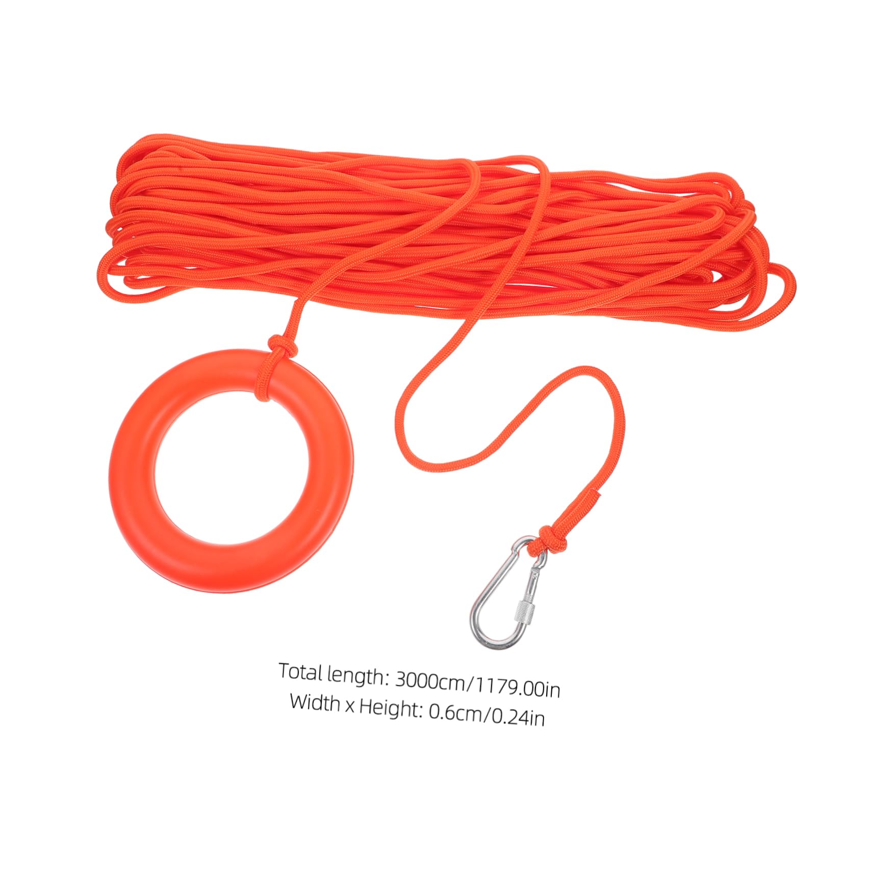Unomor Rescue Floating Rope Boating Throw Rope Vehicle Rescue Rope Flotation Device Life Guard Floats Lifebuoy Bracelet Rescue Throw Rope Floating Rescue Rope Pool Buoy Iron Red