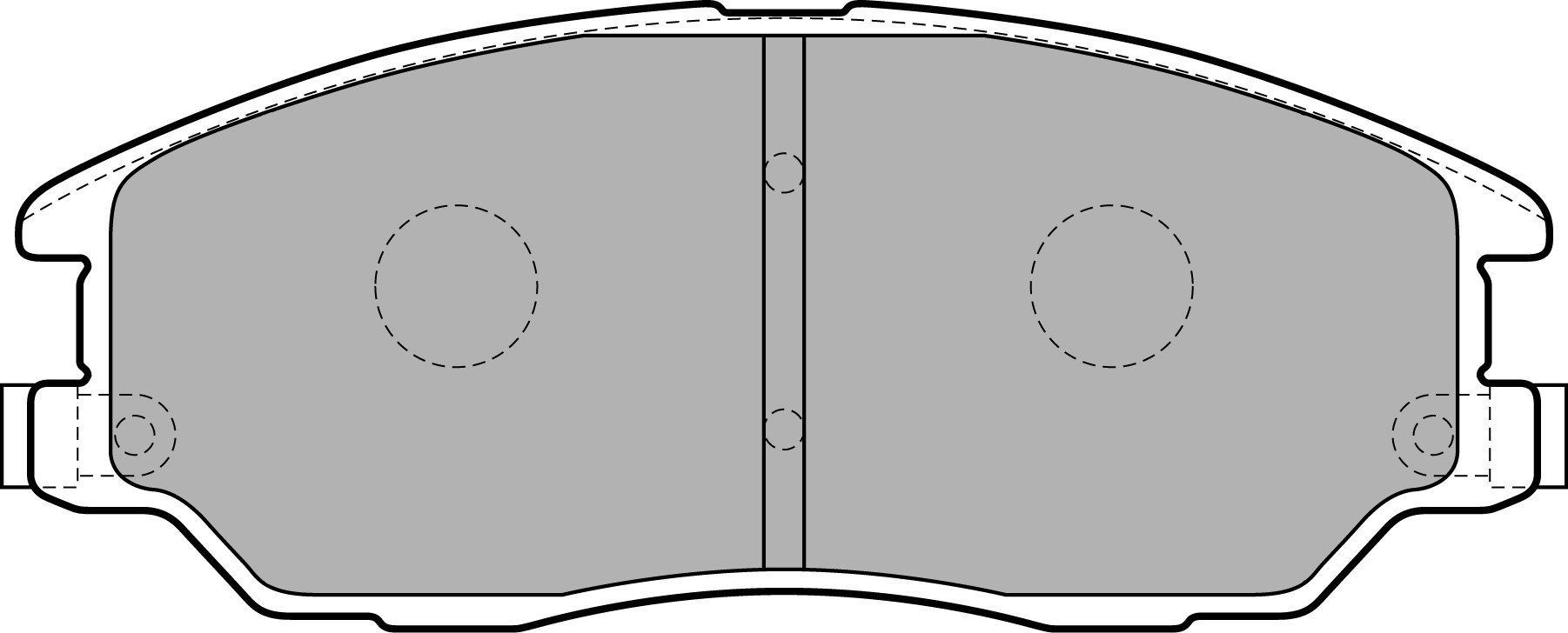 Delphi Kit Pastiglie Freni Anteriore Con Segnalatore Acustico Usura Senza Accessori LP1857-image