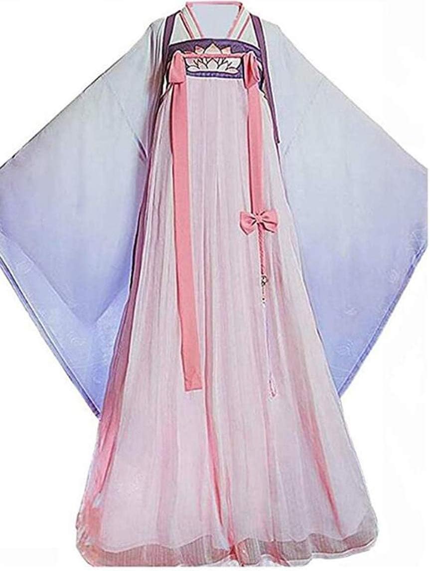 Ancient Traditional Chinese Costume Half Sleeve Womens Cosplay Dress Halloween Hanfu