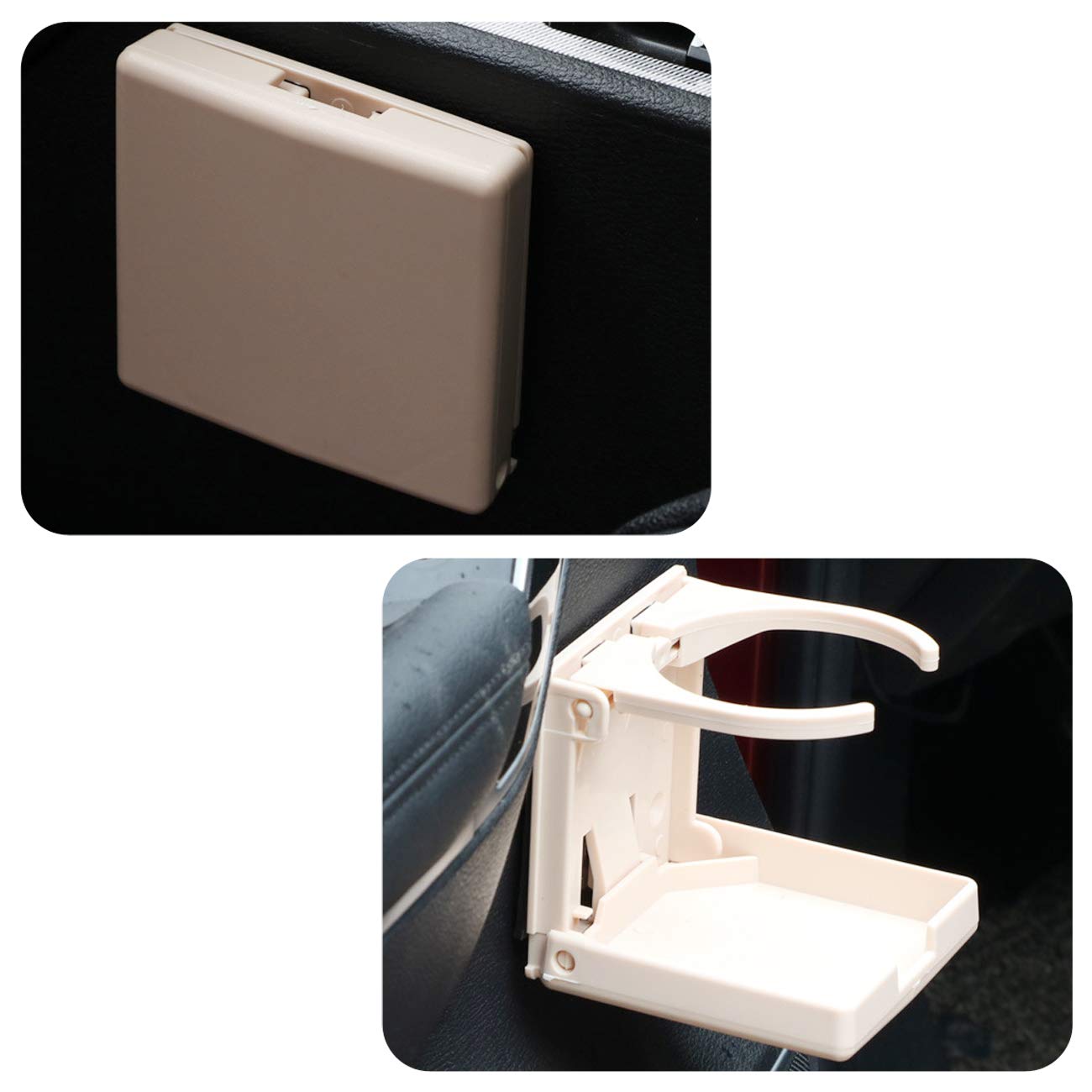 Reforung 2 Soportes Para Bebidas Para Coche, Plegables