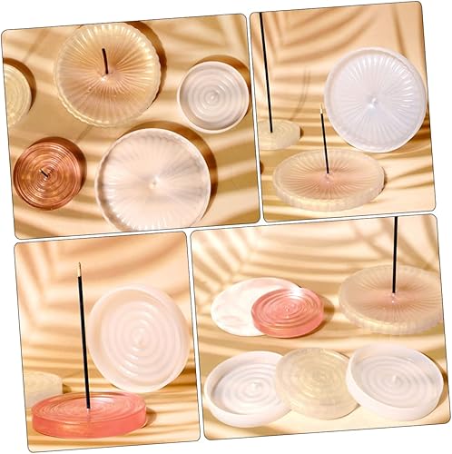 Miniatura 5 de VILLCASE 10 Pcs Incense Plate Mold Incense Stick Holder DIY molds epoxy Mold for DIY Silicone Mold for DIY molde de para resina tuile molds Silicone