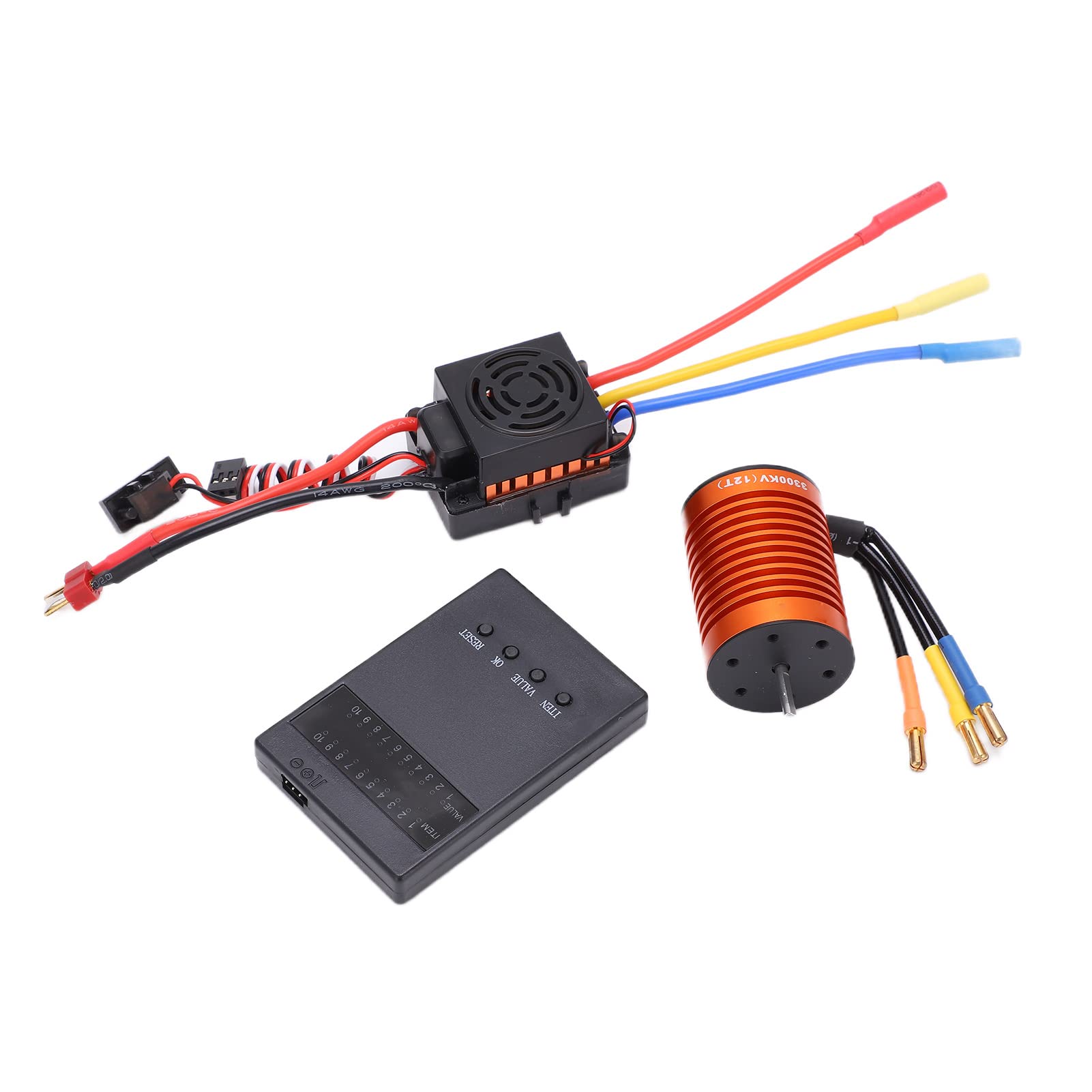 Zestaw Silnika Bezszczotkowego F540 do Samochodów RC w Skali 1/10 | Trwały stop aluminium, wodoodporność 60A ESC, wydajne uzwojenia miedziane, konstrukcja o wysokim momencie obrotowym