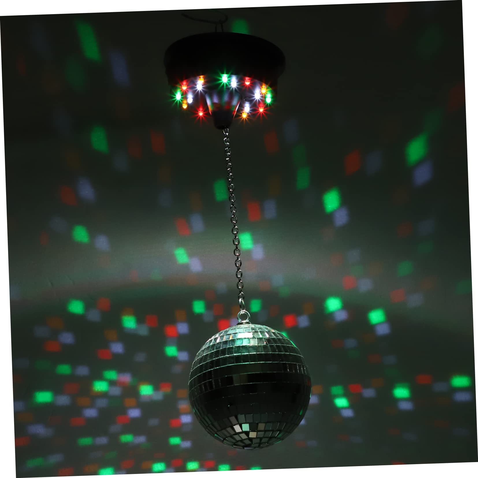 DIYEAH Mini Disco Ball Light Led Mirror Ball Spotlight Rotating Disco Lights for Parties Stage Decor