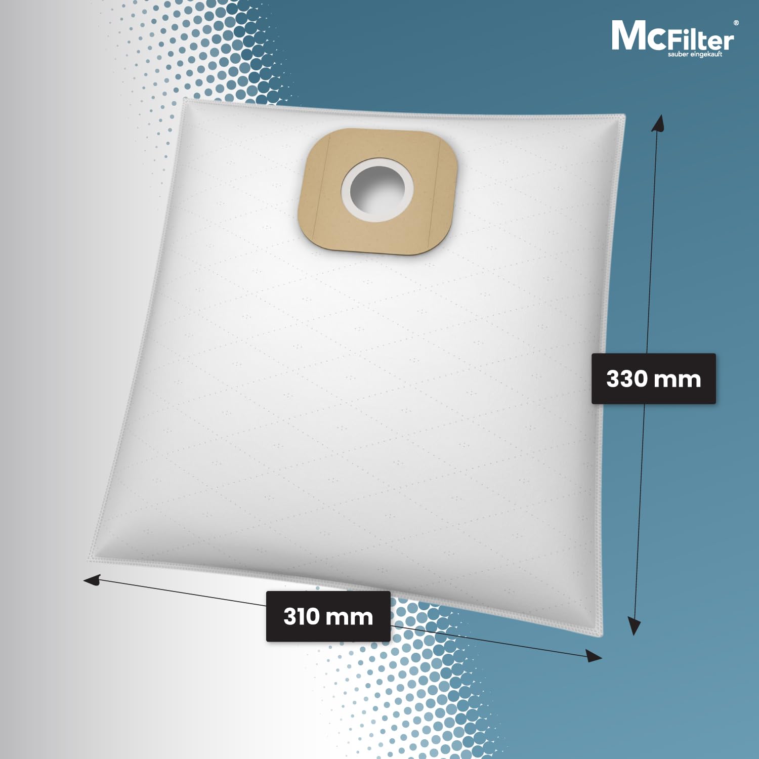 McFilter | 16 sacchetti per polvere adatti per Miele hoover C3 Cat & Dog - SGEF3 | sacchetto per polvere con 8 filtri | MAXI BOX