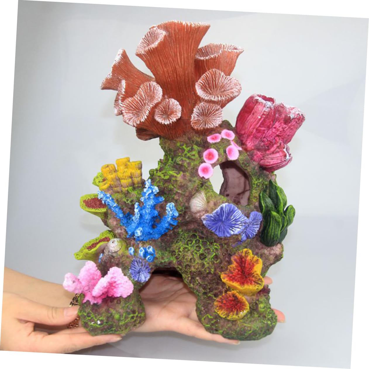 BESPORTBLE Adorno de Coral de Imitación para Acuario Paisaje de Falso Decoración de Pecera Material Seguro para Agua y de Limpiar 1 Pieza