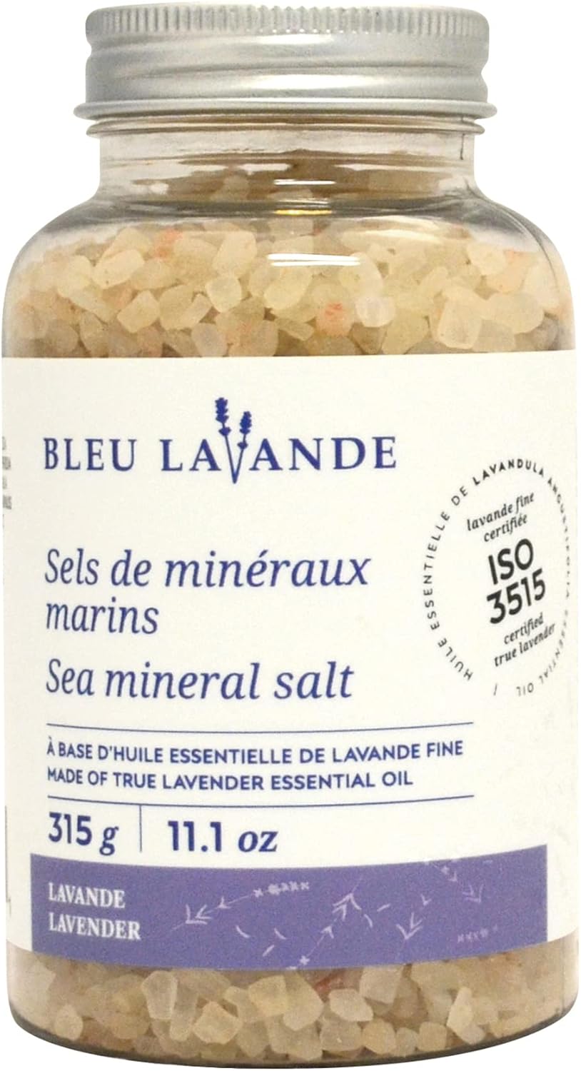 Bleu Lavande Natural Lavender Bath Salts Made with Certified Premium & 100 Pure