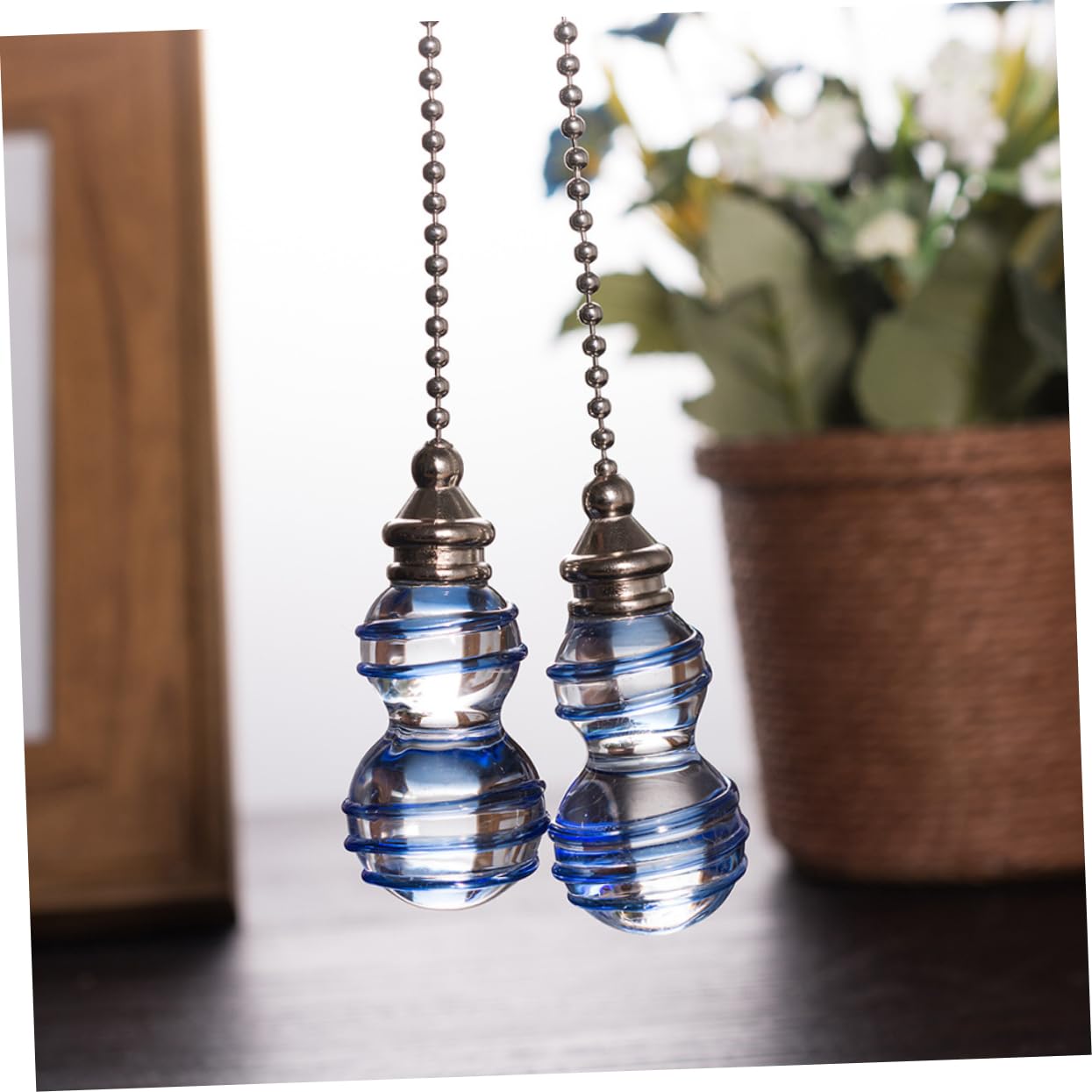 DOITOOL 3 Set Di Catene Di Trazione Per Ventilatori Da Soffitto Catene Di Sostituzione A Forma Di Zucca Per Apparecchi Di Illuminazione Per Ventilatori 2 Pezzi*3