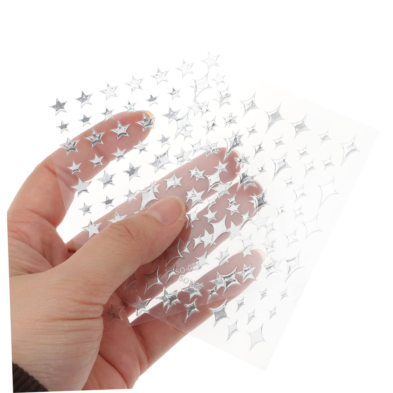 VALICLUD 5 Set Adesivi Per Unghie E Decorazioni Chic Per Nail Art Facili Applicare Per Manicure Casa E Salone 8 Fogli*5