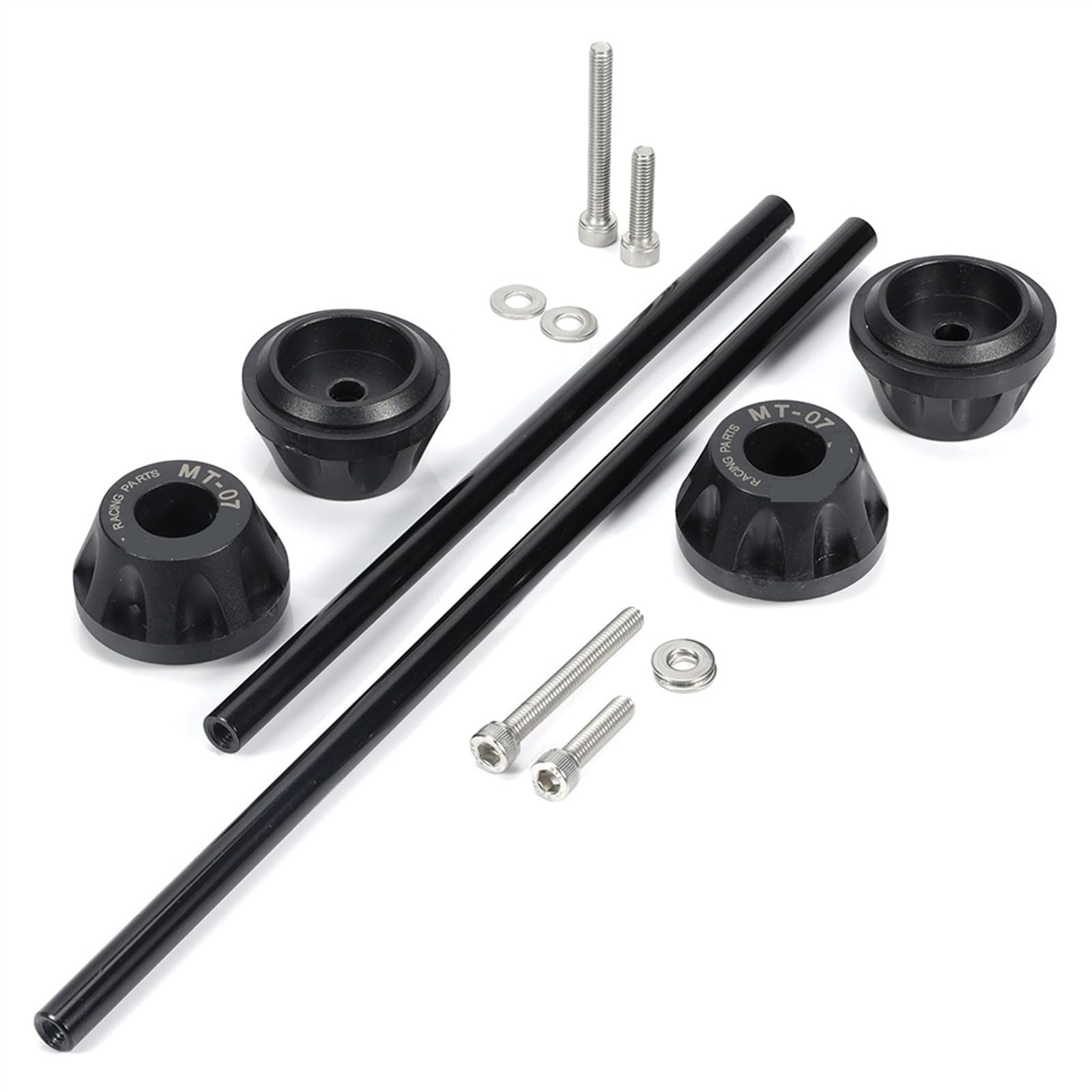 Fireleopard Assale Anteriore Posteriore Forcella Crash Slider Protezione Ruota Moto Compatibile con Yamaha MT-07 FZ-07 2014-2023 XSR700 MT07 FZ07