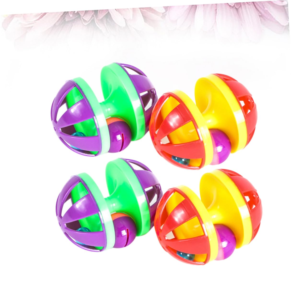 Didiseaon 12 Piezas Juguetes para Mascotas para Gatos con Cascabeles Suministros para Mascotassuministros para Mascotas Juguete para Gatos Campanillas Pelota De Juguete Gatito