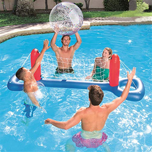 Glitter Beach Balls, Inflatable Pool Balls Sparkling Holographic Glitter Confetti Beach Ball Pack Bulk Jumbo Transparent Sequin Inflatable Ball (15.7 Inch-3 Pieces, 23.6 Inch-2 Pieces) (2 Pieces)