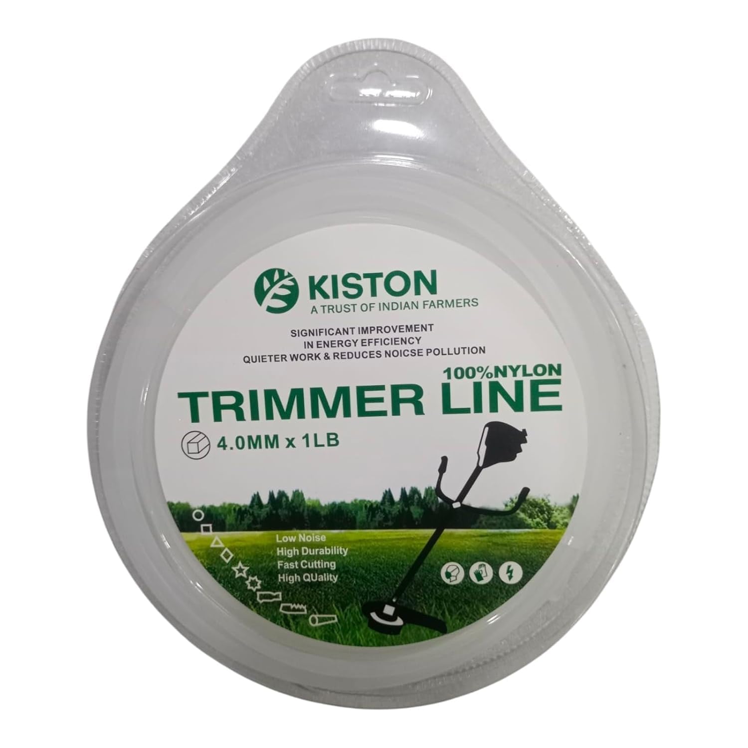LUCK INTERNATIONAL WITH LI LOGO Heavy Duty Nylon Trimmer Line 50 Metres for Brush Cutter and Grass Cutter (4 MM, Square)-image-19