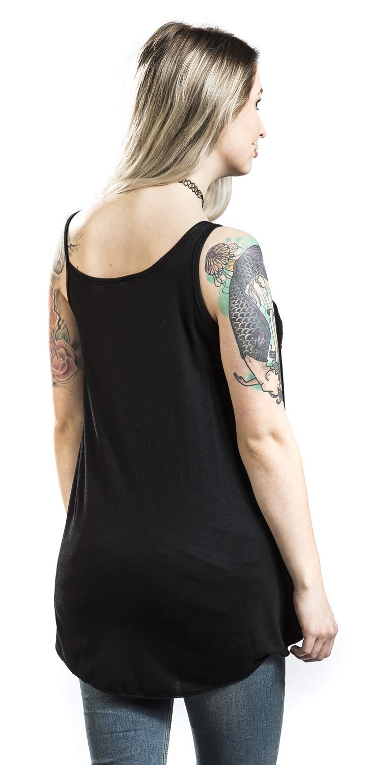 Innocent Love Rose Mujer Top Negro XXL, 95% Viscosa, 5% elastán, Regular