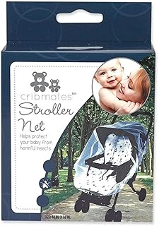 Cribmates Stroller Net - White, Helps Protect The Baby from Harmful Insects, 48