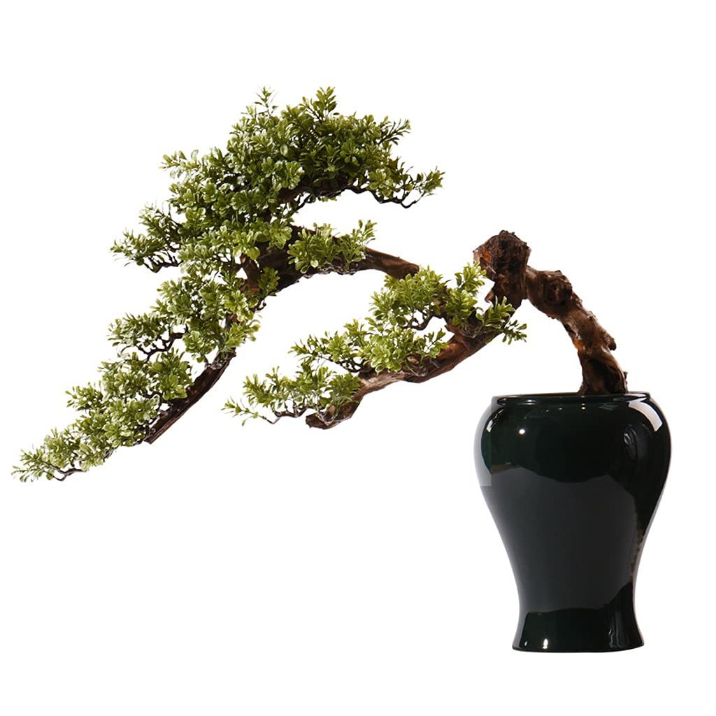 GTHTUHFD Artificial Bonsai Tree Artificial Tree Simulation Welcome Pine Bonsai Decoration