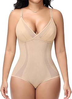 Body Shapewear Femme Ventre Plat Gaine Amincissante Faja Body Shaper Sans Couture Bodysuit Col en V
