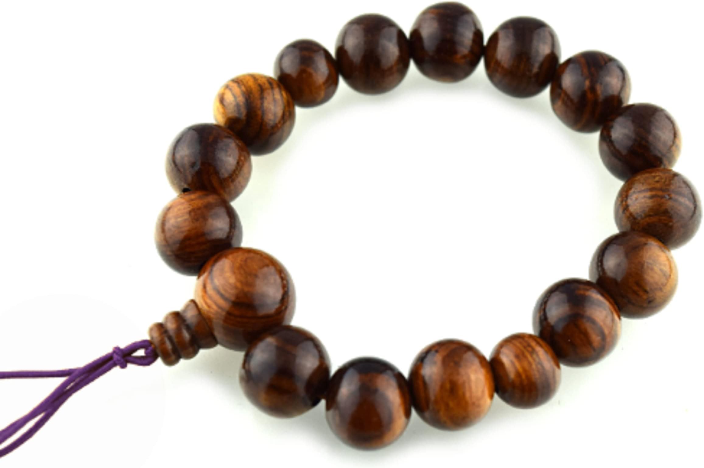 Sendan wood Bracelet Japanese Juzu Prayer beads Asian Rosary Cool Zen Made in Kyoto UDA35
