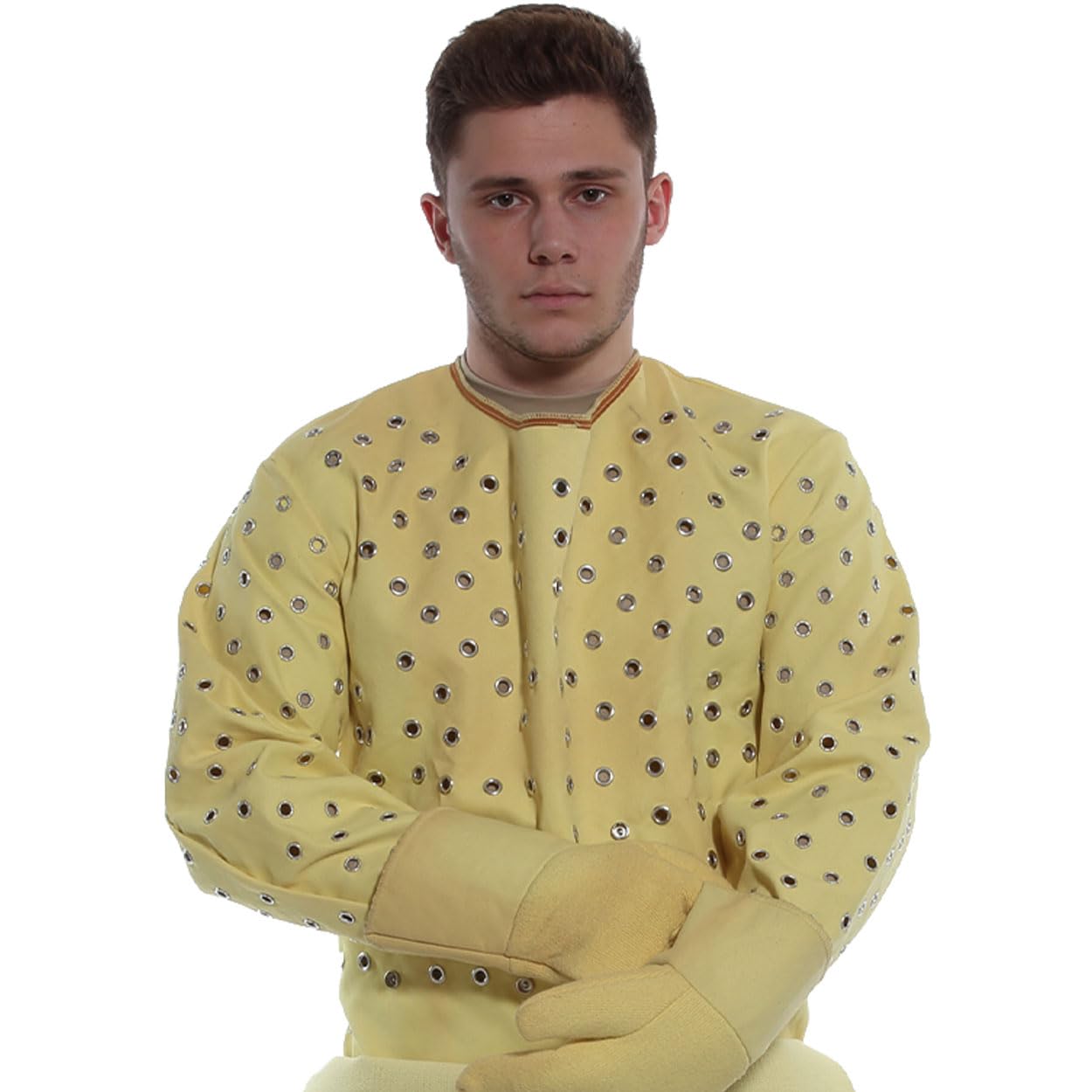 National Safety Apparely Surgeon Style Cut Protection Coat, Kevlar with Aluminum Gromets, Medium 31" Sleeves