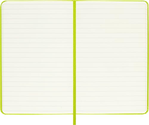 Miniatura 6 de Moleskine - Cuaderno clásico con tapa dura y bolsillo, 3.5 x 5.5 pulgadas, a rayas, verde limón, 192 páginas