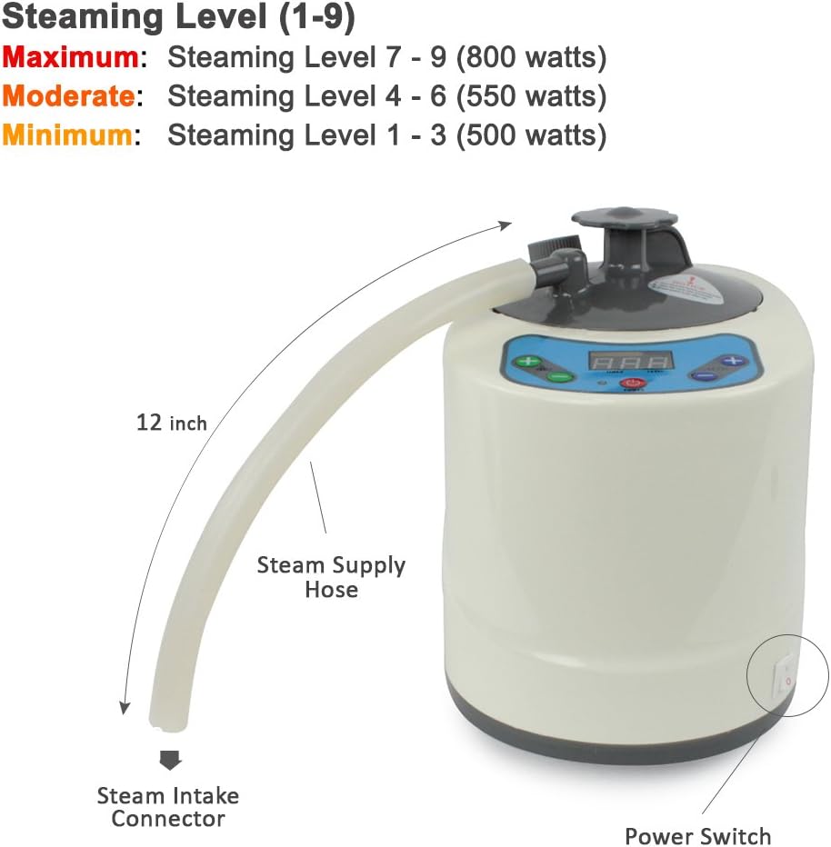 Daiwa Felicity Portable Lightweight Personal Steam Home Sauna [ETL Certified] (Complete Set)