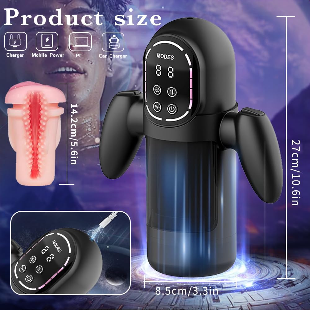 Masturbatore automatico, vibratore maschile, coppa masturbatoria, giocattolo per uomini, masturbatore