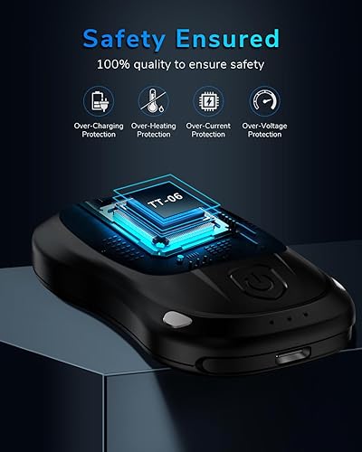 Miniatura 6 de MKG - Calentadores de manos recargables, calentador de manos eléctrico de larga duración, reutilizable, de larga duración, con 3 niveles de calor