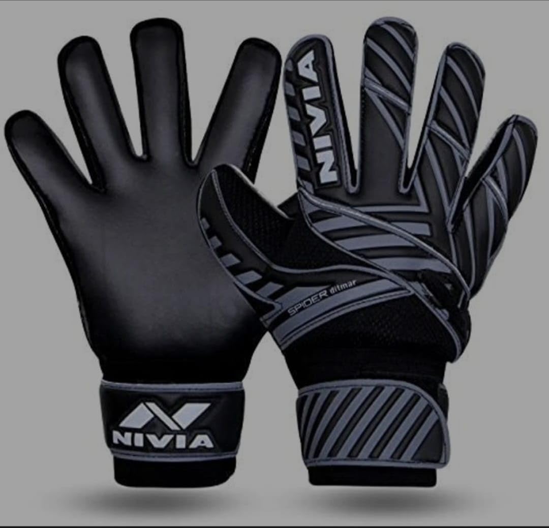 Soccer Goalkeeper Gloves,Black, Hyper Grip Latex Palm,XL,Pack of 2