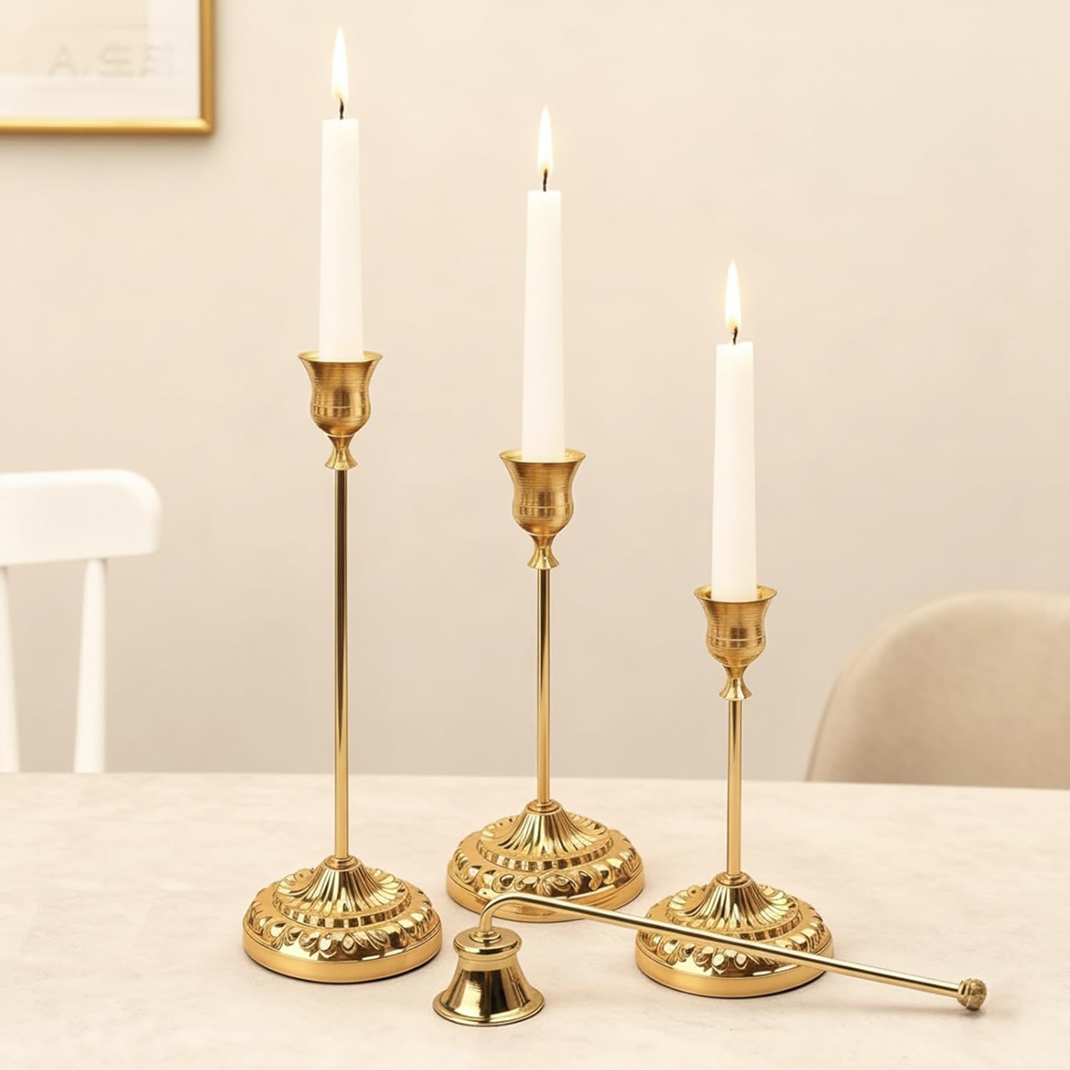 S Taper Candle Holders, Metal Candle Holder For
