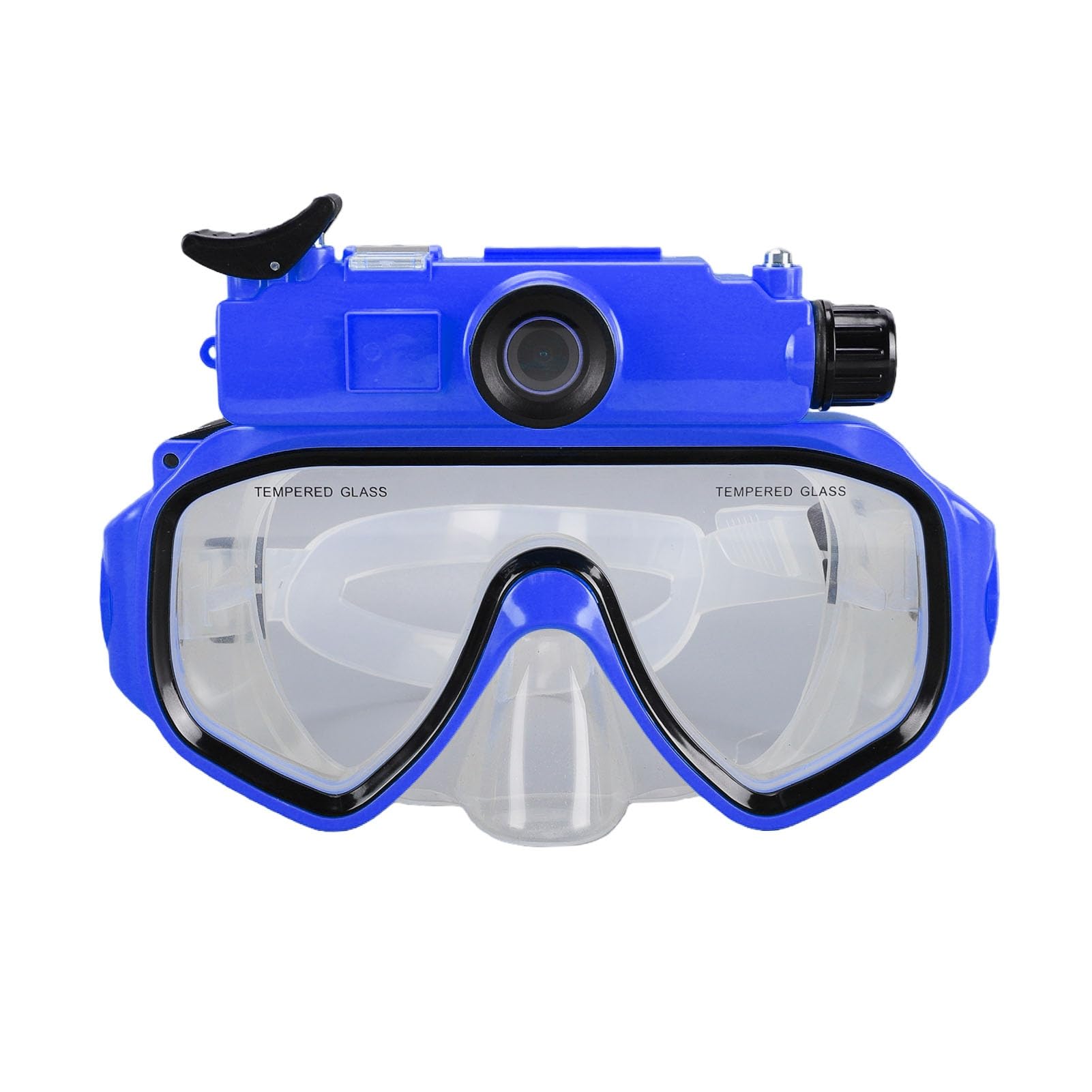 Cryfokt Maschera Subacquea con Telecamera 2K, Occhialini da Immersione con | Algoritmo di Stabilizzazione, Foto da 50 MP, Gonna Morbida in Silicone