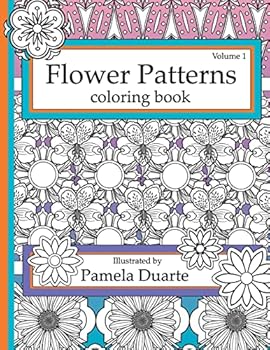 Paperback Flower Patterns Coloring Book, Volume1 Book