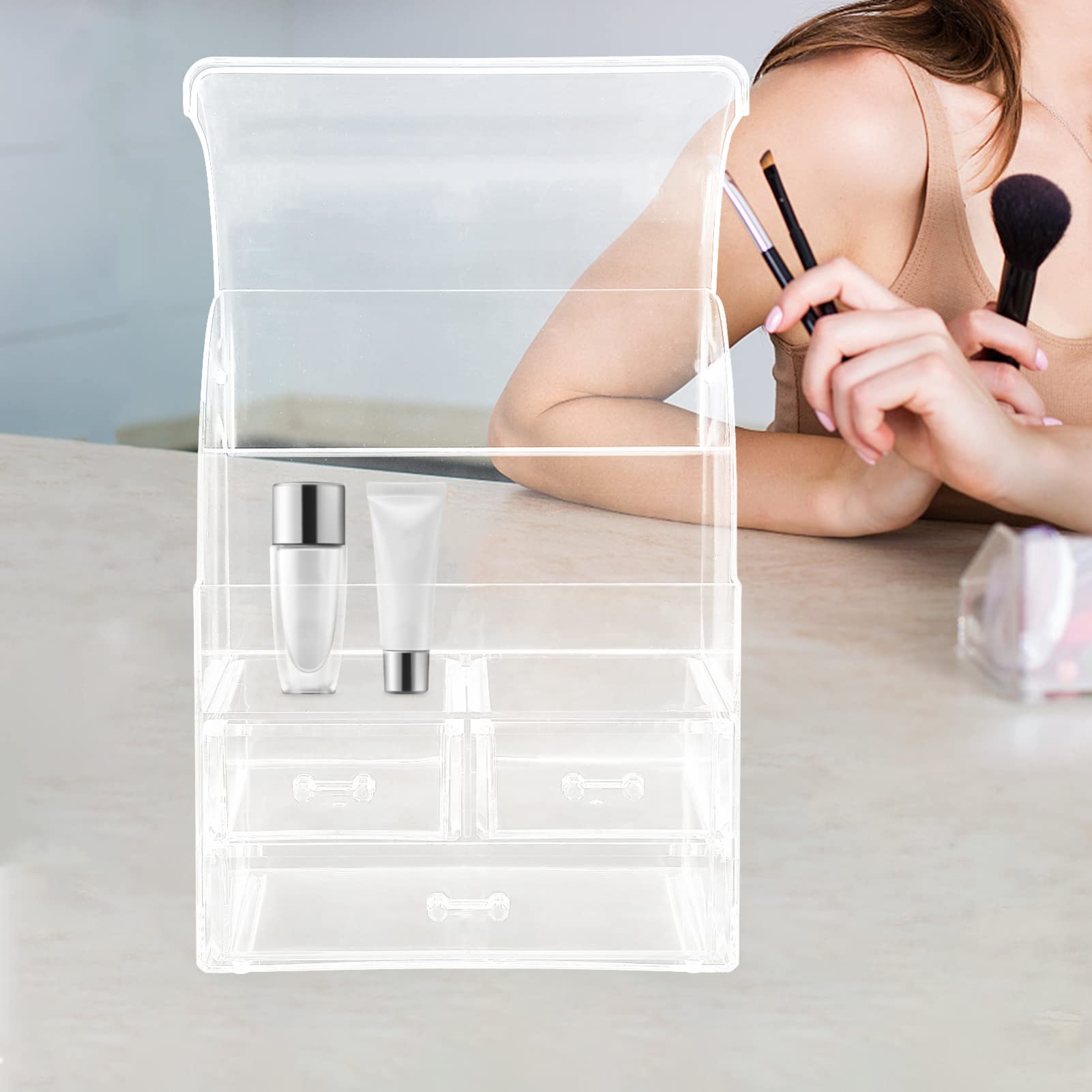Scatola Organizer Cosmetici a Cassetti da Tavolo Ps C5071