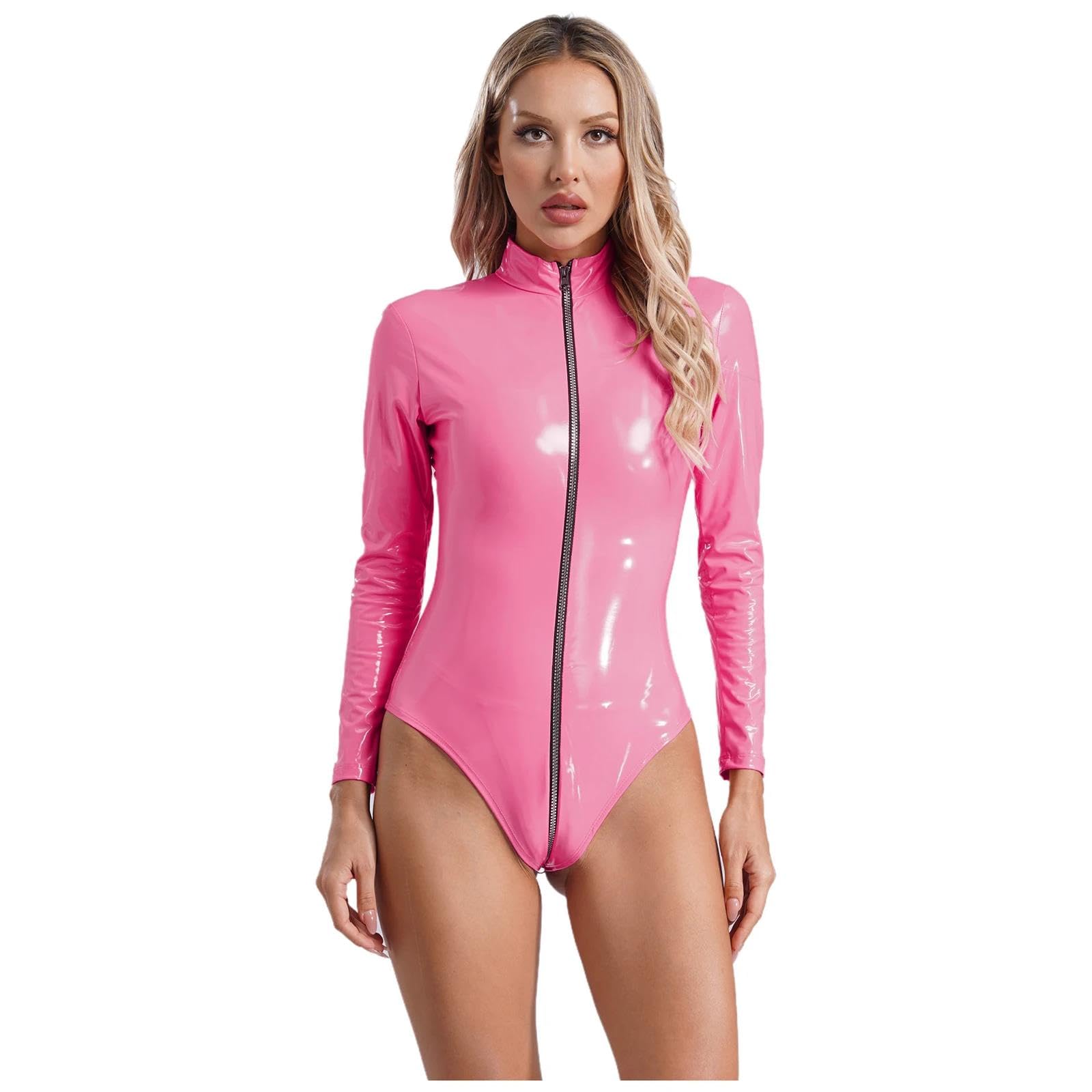 Lencería Sexy Top De Una Sola Pieza De Manga Larga