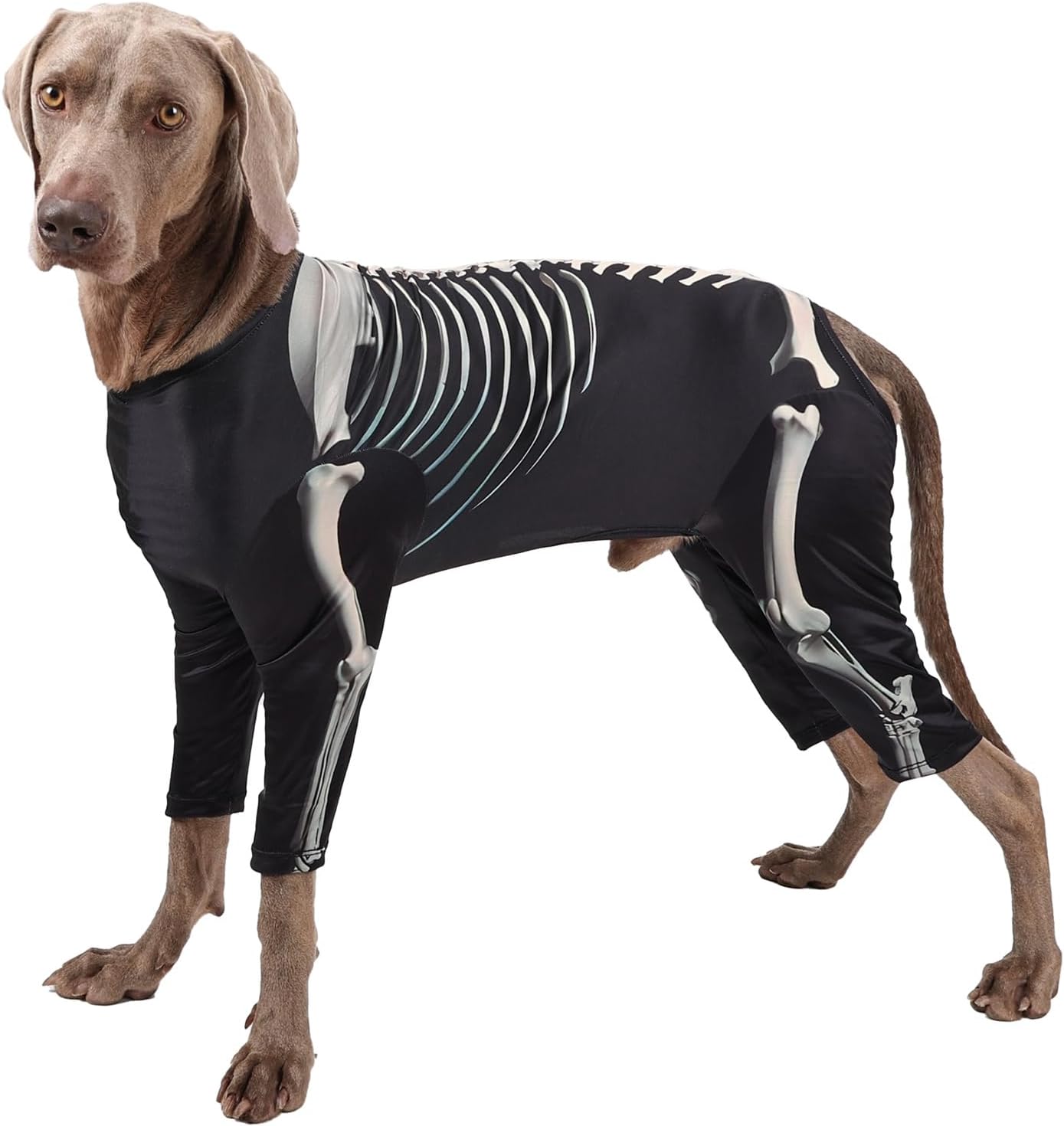 Halloween Dog Costumes, Dog Jumpsuit Halloween Skeleton Costumes Cosplay Sweatshirt, Funny Dress Up Apparel Clothes for Large Dogs 3XL