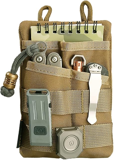 VIPERADE VE3 EDC Tool Pocket Organizer,Small EDC Pocket Organizer Pouch for Men,Small Multitool Organizer Pouch EDC Nylon Tool Pouch Sheath Pouce for Small Flashlight EDC Multitool Pen Notebook