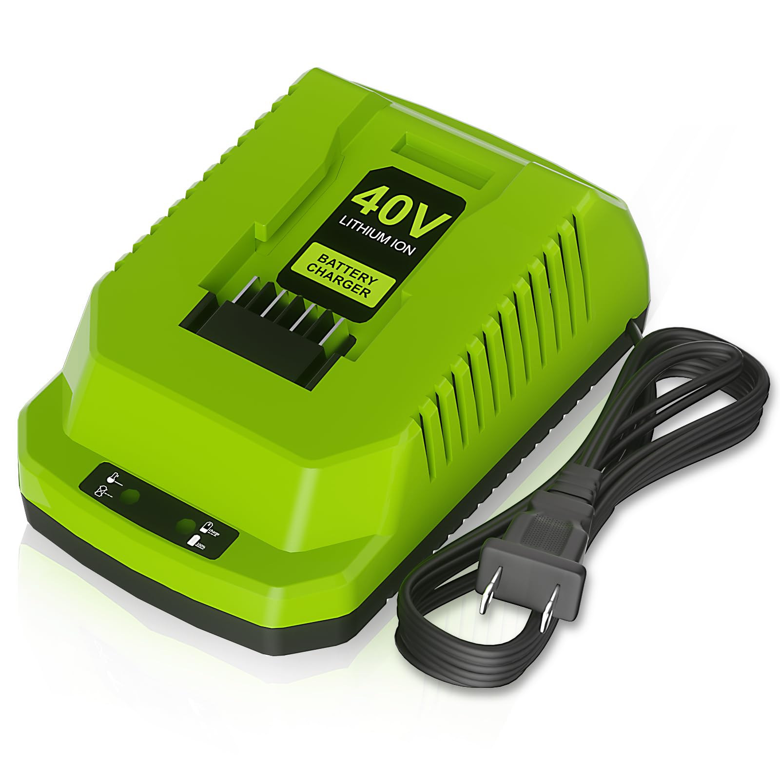 Cargador rápido de 40 voltios y 4 A, para Greenworks 40 V, carga rápida de repuesto para paquetes de baterías 29482 29462 29252 G-MAX de 40 V