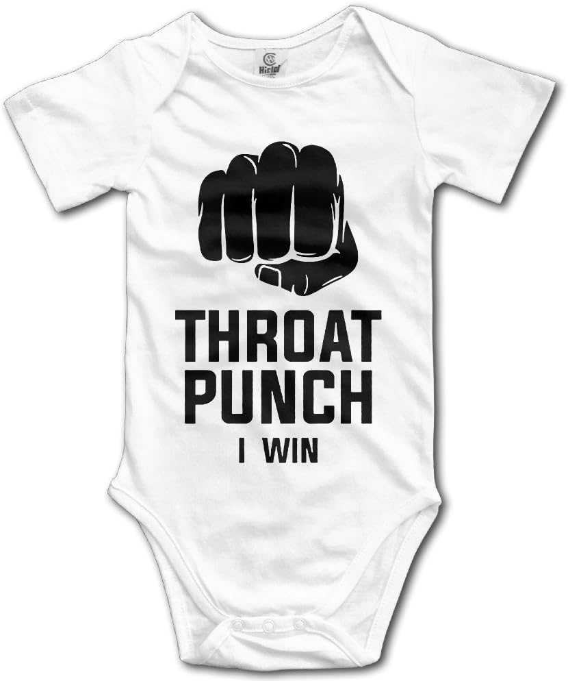 Baby Onesie Onesies Newborn Clothes Fist Throat Punch I Win Cool