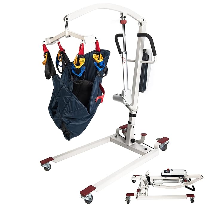 Buy HiFortune Patient Lift Electric Foldable Hydraulic Body Transfer