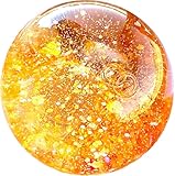 Kiedle Cool Stress Ball with Glitter - Cute Sensory Squishy Squeeze Nice Fidget Squish Toy - 2.25" Ball