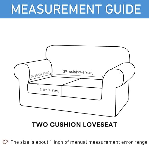 Miniatura 6 de hyha Fundas de cojín impermeables para sofá, fundas de cojín de repuesto para sillasofá, fundas elásticas de cojín de asiento de sofá, fundas de