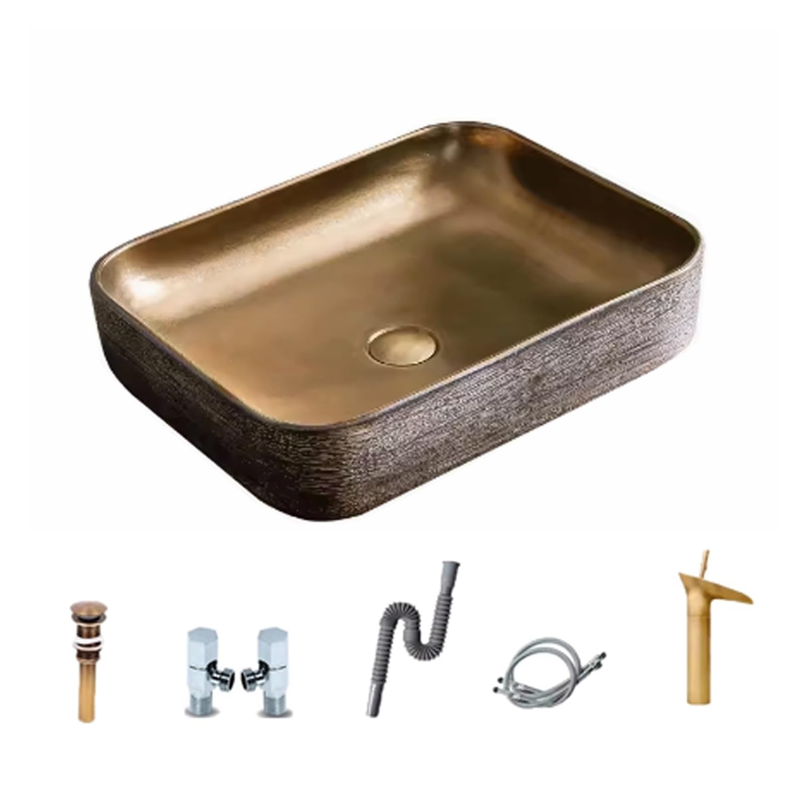 Hpthly B Athroom Sink Creative Wash Asin Retro Above Counter Asin Courtyard Pool Asin Alcony Asin Household Wash Asin Vessel Sinks (B)