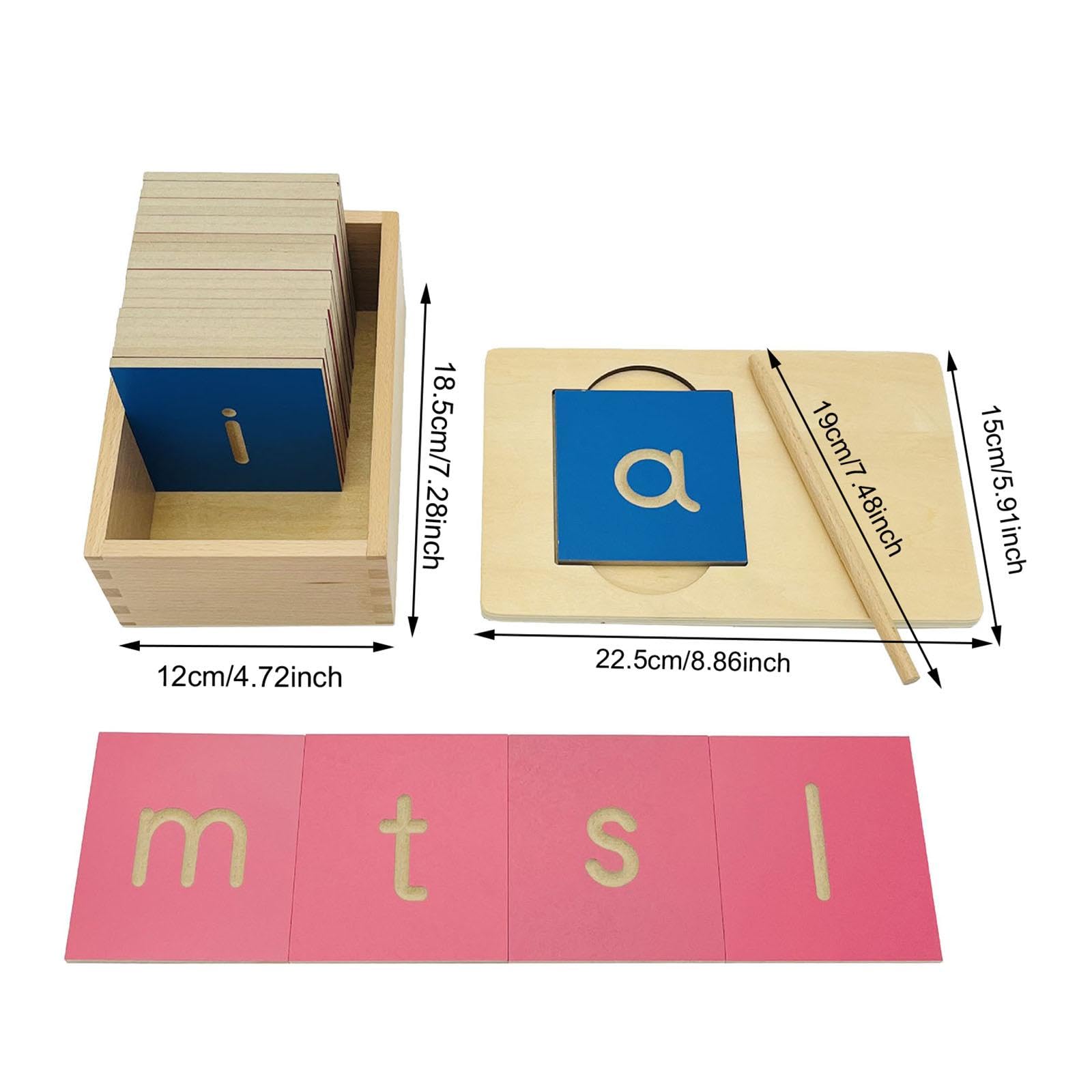 Materiale Didattico per Bambini, Allenamento Linguistico, Metodo, Lavagna per Tracciare Le Lettere, Giocattolo Educativo per attività, Lettere